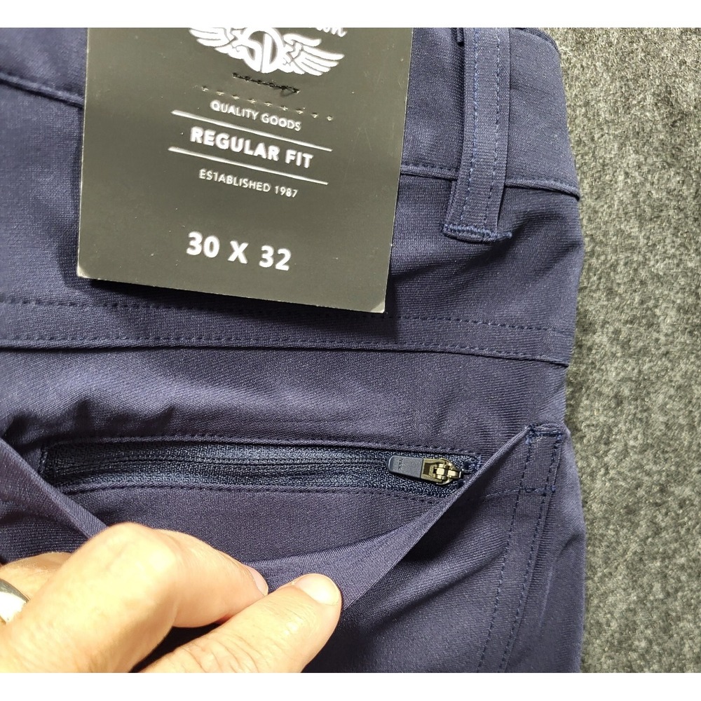 Straight Down Hero 5-Pocket Performance Stretch Golf Pants Men's 30x32 Blue NWT - Picture 12 of 15